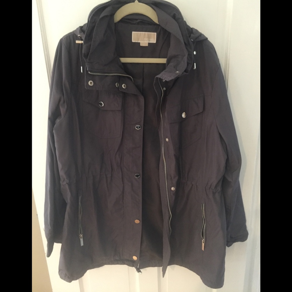 Michael Kors hidden hood jacket